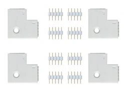 Paulmann Eckverbinder MaxLED flach, 4 Stück