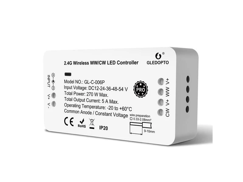 GLEDOPTO Controller Zigbee 3.0 WW/CW 3 GLEDOPTO Controller Zigbee 3.0 WW/CW