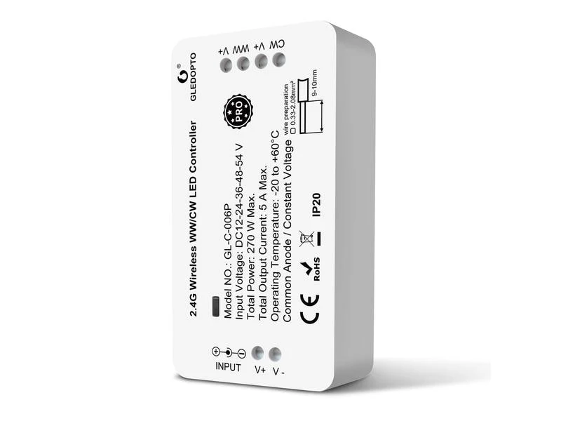 GLEDOPTO Controller Zigbee 3.0 WW/CW 4 GLEDOPTO Controller Zigbee 3.0 WW/CW – Bild 2