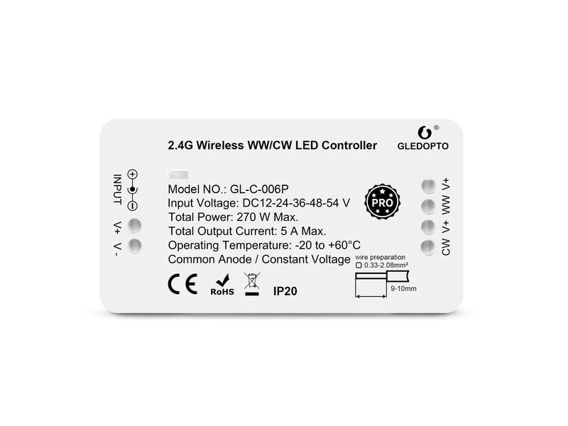 GLEDOPTO Controller Zigbee 3.0 WW/CW 8 GLEDOPTO Controller Zigbee 3.0 WW/CW – Bild 6