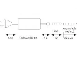 Paulmann LED-Stripe MaxLED 1000 2700 K, 3 m Basisset -Beleuchtungszubehör Verkäufe 201813658 xxl