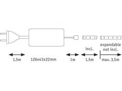 Paulmann LED-Stripe MaxLED 500 6500 K, 1.5 m Basisset -Beleuchtungszubehör Verkäufe 201816405 xxl