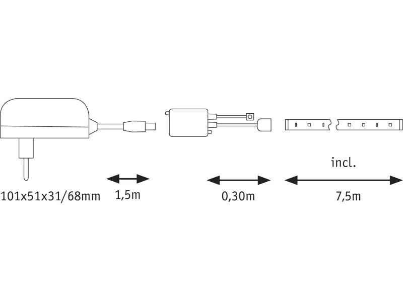 Paulmann LED-Stripe SimpLED RGB, 7.5 m Rolle 9 Paulmann LED-Stripe SimpLED RGB, 7.5 m Rolle – Bild 7