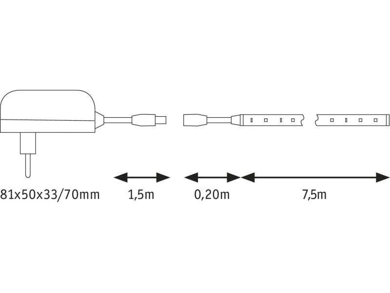 Paulmann LED-Stripe SimpLED 3000 K, 7.5 m Rolle 5 Paulmann LED-Stripe SimpLED 3000 K, 7.5 m Rolle – Bild 3